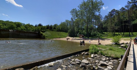 This Man-Made Waterfall And Swimming Hole In The Cleveland Metroparks Must Be On Your Summer Bucket List