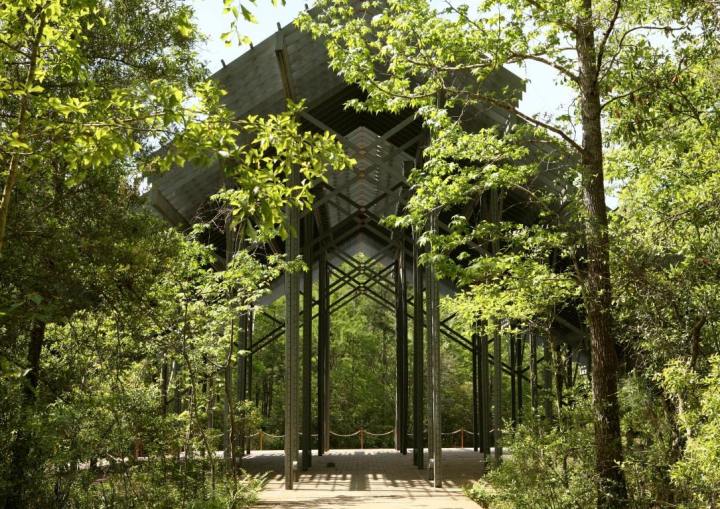 Pinecote Pavilion at the Crosby Arboretum in Mississippi