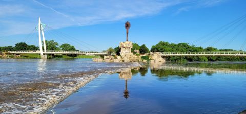 Few People Know About The Troll Hidden Along This Beautiful River Walk In Kansas