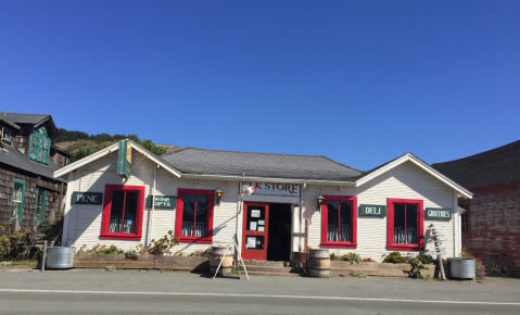 The Middle-Of-Nowhere General Store With Some Of The Sandwiches In Northern California