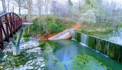 Take A Paved Loop Trail Around Lake Fayetteville Park For A Peaceful Adventure