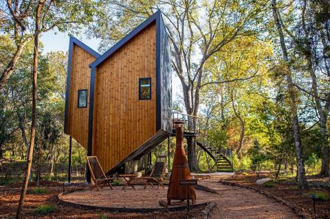 Spend The Night In A Safari Tent, Transparent Dome, Or Vintage Airstream At This Unique Texas Glampground