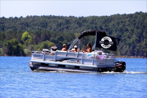 Turn Missouri's Lake Of The Ozarks Into Your Own Oasis By Renting A Pontoon Boat