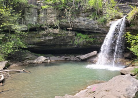 Swim At The Bottom Of A Waterfall After The 5-Minute Hike To Buttermilk Falls In Pennsylvania