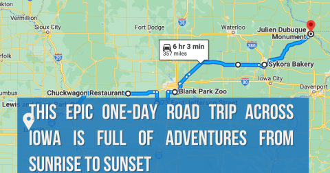 This Epic One-Day Road Trip Across Iowa Is Full Of Adventures From Sunrise To Sunset.