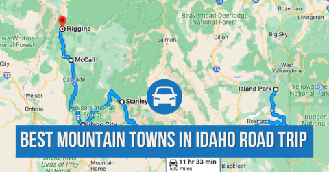 This 590-Mile Road Trip Will Take You To The Best Mountain Towns In Idaho
