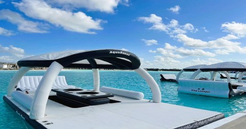 These Floating Cabanas On A 12-Acre Texas Lagoon Are The Coolest Way To Beat The Heat