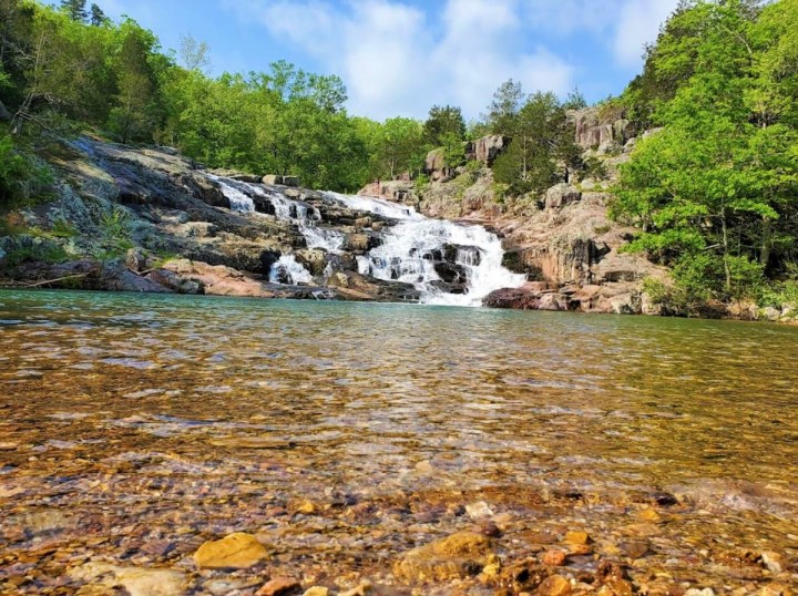 Waterfall Swimming Hole In Missouri