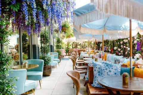 This Brunch-Specific Restaurant In Florida Is Covered In Colorful Florals