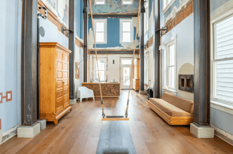 Your Inner Child Will Be Delighted When You Stay At This Cincinnati Airbnb With A Three-Story Indoor Swing