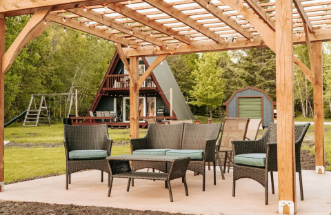 This Stunning Minnesota Airbnb Comes With Its Own Pergola For Taking In The Gorgeous Views