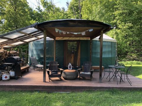 After You Hike To Sturgeon Pool, Sleep In A Yurt At Shaupneak Ridge Park In New York