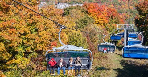 6 Chairlifts In Vermont Where You Can Glide Through The Vibrant Fall Foliage