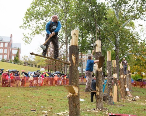 The Mountain State Forest Festival In West Virginia Is One Of The Largest Lumberjack Festivals In The U.S.