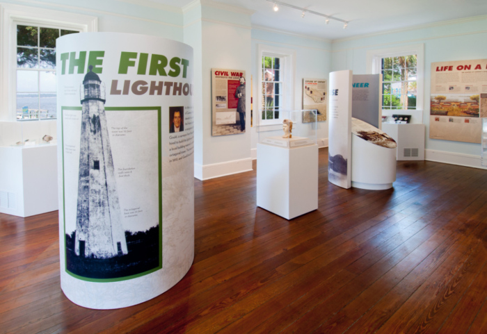 The museum at the historic landmark of st. Simon’s lighthouse in Brunswick, Georgia