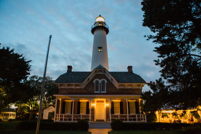 historic lighthouse is brunswick, georgia landmark