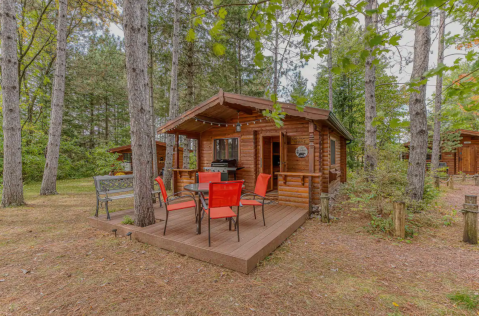 Spend The Night In An Authentic German Log Cabin In The Middle Of Wisconsin’s Northwoods