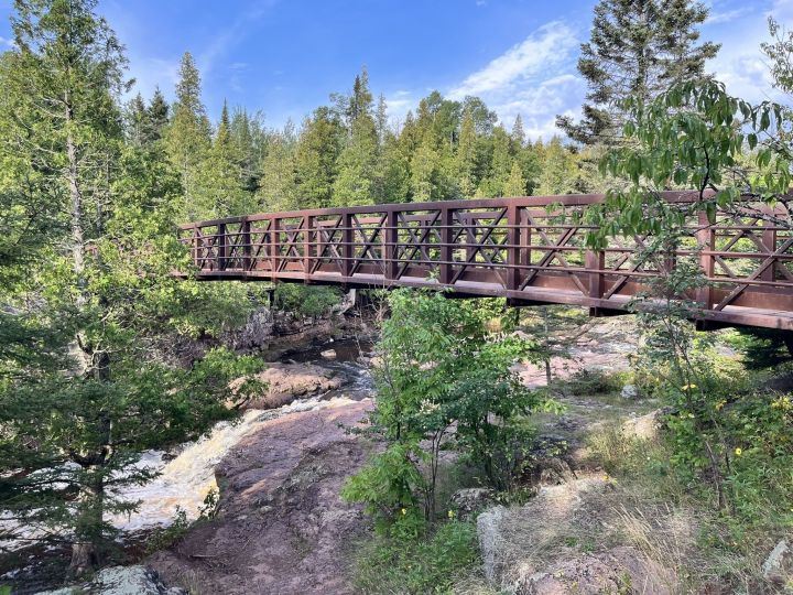 minnesota bridges with waterfall views