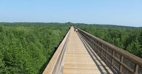 The Virginia State Park Where You Can Hike Across A Towering Bridge Is A Grand Adventure