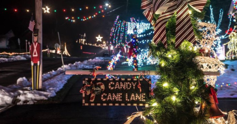 Plan A Visit Now To The Best Neighborhood Christmas Light Display In Pennsylvania At Candy Cane Lane