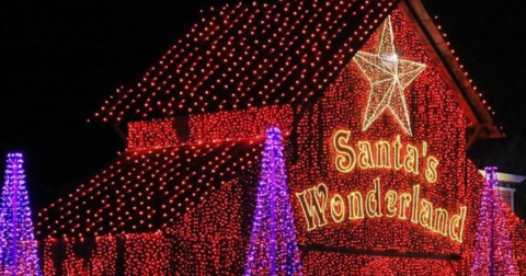 Santa’s Wonderland Is One Of The Biggest And Brightest Christmas Light Displays In Texas