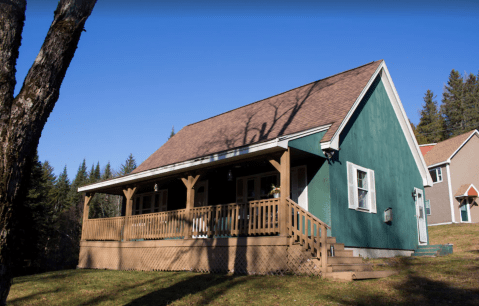 This Charming Cabin In The Small Town Of Stewartstown, New Hampshire Is A Fantastic Weekend Getaway