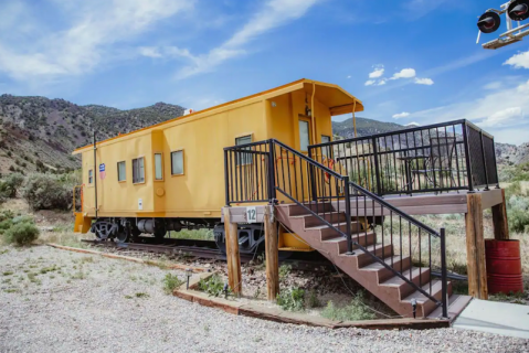 Spend The Night In An Authentic 1970s Railroad Caboose On The Edge Of Utah’s Fishlake National Forest