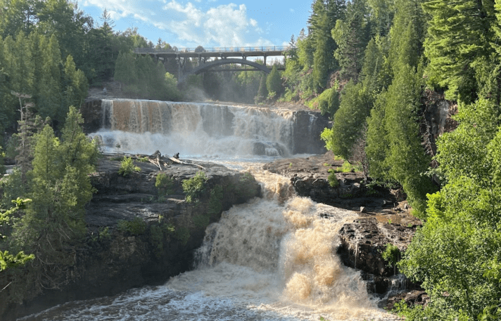 minnesota bridges with waterfall views