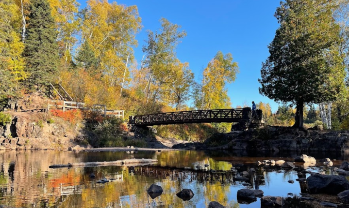 minnesota bridges with waterfall views