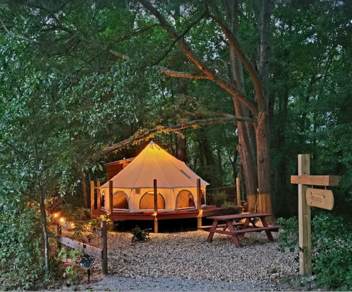 Glamping Tent in South Carolina