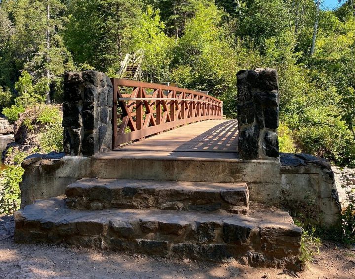 minnesota bridges with waterfall views