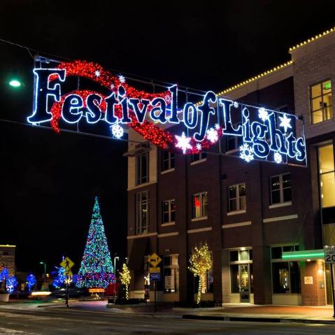 Walk Through A Winter Wonderland Of Ice This Holiday Season At The Manhattan Festival Of Lights In Kansas