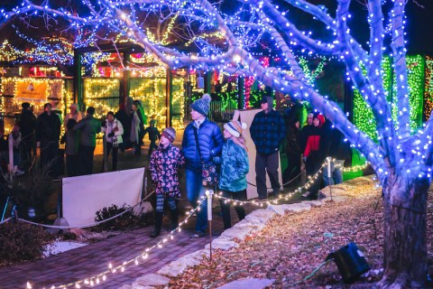 Walk Through Thousands Of Christmas Lights, Then Stay In A Cozy Log Cabin For A Holly Jolly Idaho Adventure