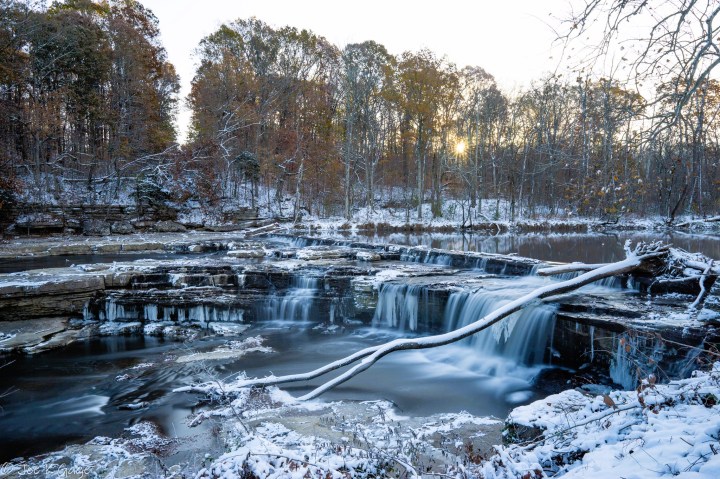 frozen waterfall