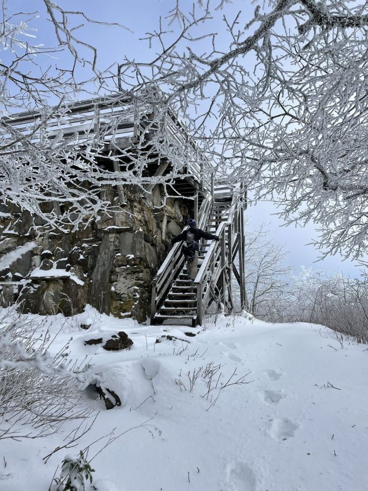 winter hike in Georgia