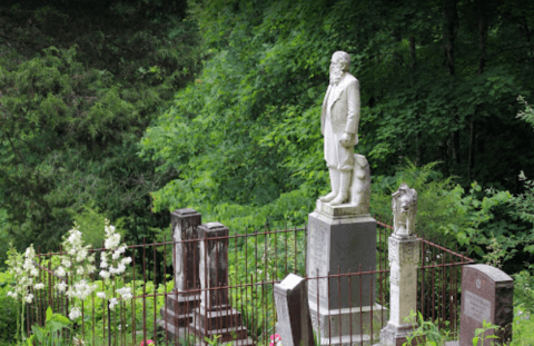 Few People Know The Iconic Devil Anse Hatfield Statue In West Virginia Was Actually Imported From Italy