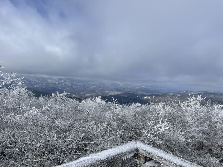 winter hike in Georgia