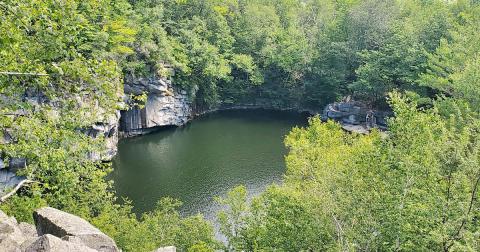 The Becket Quarry Loop In Massachusetts That Leads You Straight To An Abandoned Quarry