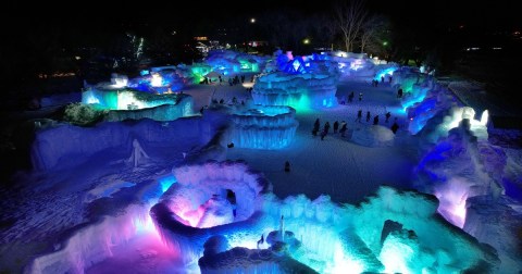 The Little-Known Winery In Minnesota That Transforms Into An Ice Palace In The Winter