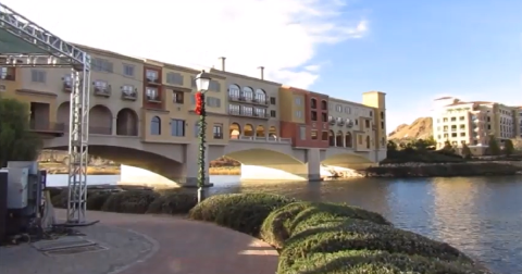 A Massive Resort Was Built And Then Abruptly Abandoned On A Lake Near Las Vegas