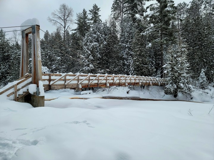 Winter Trail Bruce Crossing Michigan