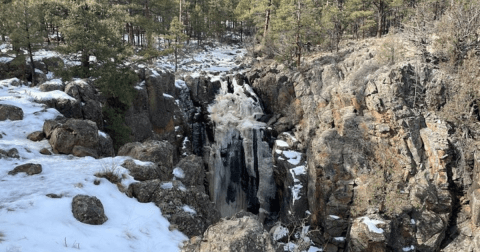 The Sycamore Rim Trail In Arizona Transforms Into An Ice Palace In The Winter