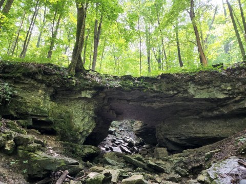 Few People Know About This Secret Emerald Canyon In Indiana