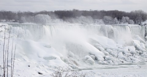 The Frozen Waterfalls On The Mohawk River In New York Are A Must-See This Winter