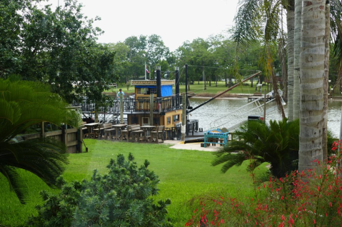 This Waterfront Texas Restaurant Has Its Own Paddleboat, So You Can Enjoy A Delicious Meal And Go For A Scenic Ride