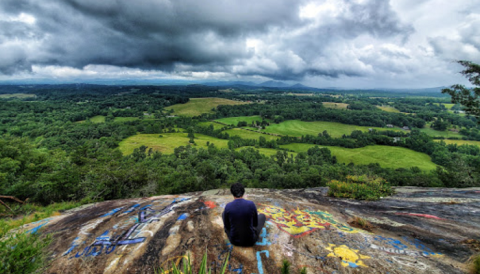 You Can See For 75 Miles From The Top Of This South Carolina Mountain That’s A Rare Geologic Formation