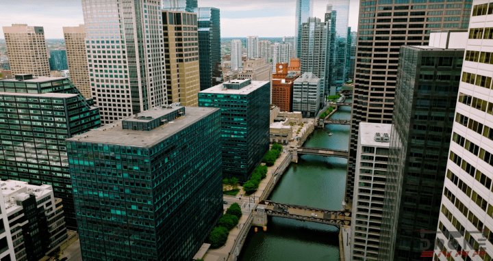 drone footage of chicago illiniois