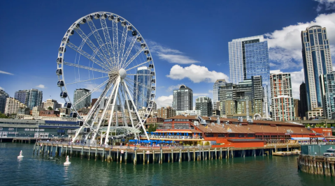 Dine Inside A Ferris Wheel Gondola At This Waterfront Restaurant In Washington