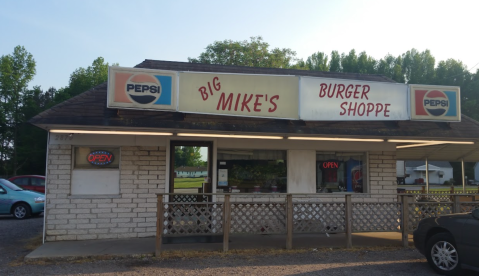 You'll Barely Be Able To Take A Bite Of The Massive Burgers At Big Mike's Burger Shop In Virginia