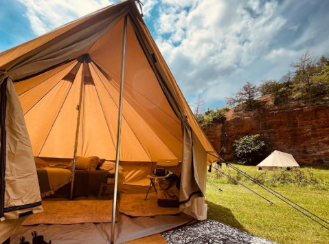 Rappel During The Day, Then Sleep In A Glamping Tent At Night In Red Rock Canyon, Oklahoma